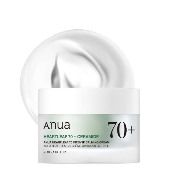 ANUA Heartleaf 70 Intense Calming Cream with Ceramide, Panthenol, Heartleaf extract, Korean Skin care