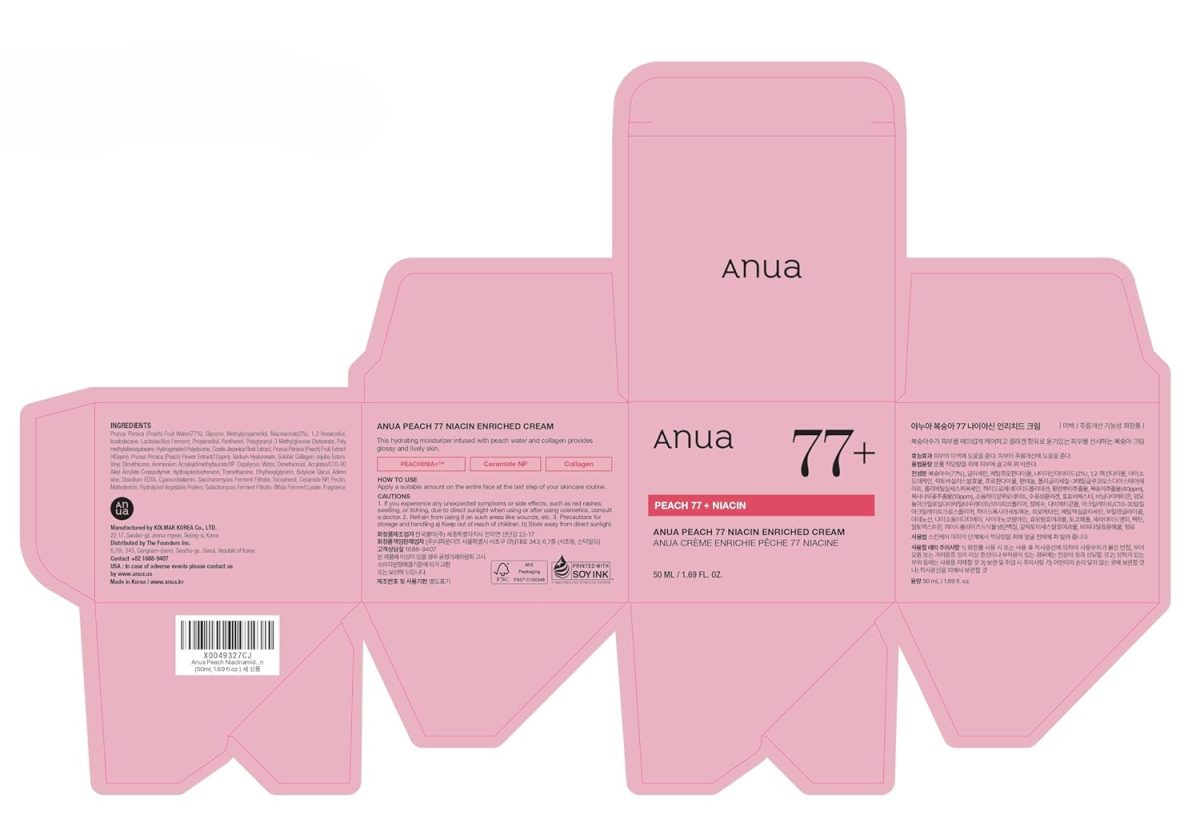 Anua Peach Niacin Cream